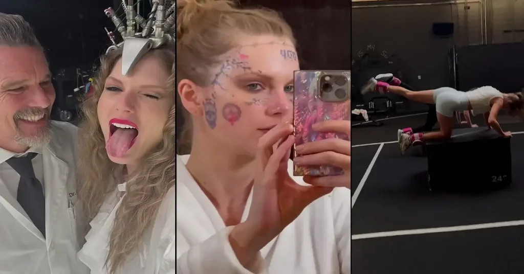 Who's That Guy? Taylor Swift's Surprise Kiss in BTS Videos of Her New Song "Fortnight"