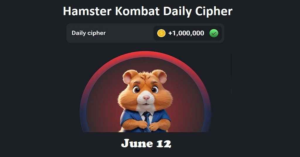 Hamster Kombat Daily Cipher Morse Code Today June 12