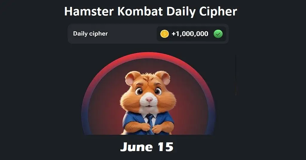 Hamster Kombat Daily Cipher Morse Code Today June 15