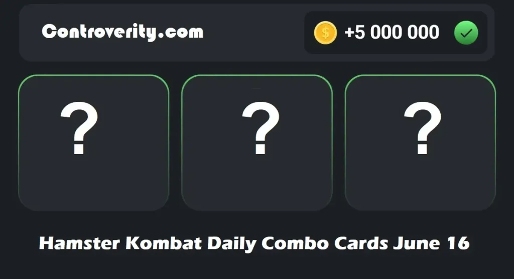 Hamster Kombat Daily Combo Cards Today June 16