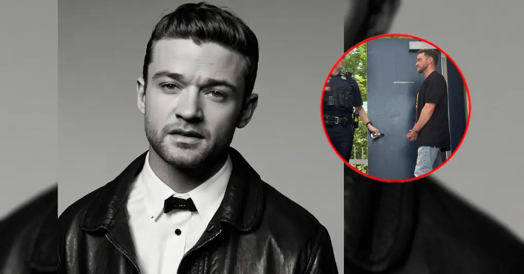 Justin Timberlake's Mugshot and His Photo with Handcuff Following DWI Arrest