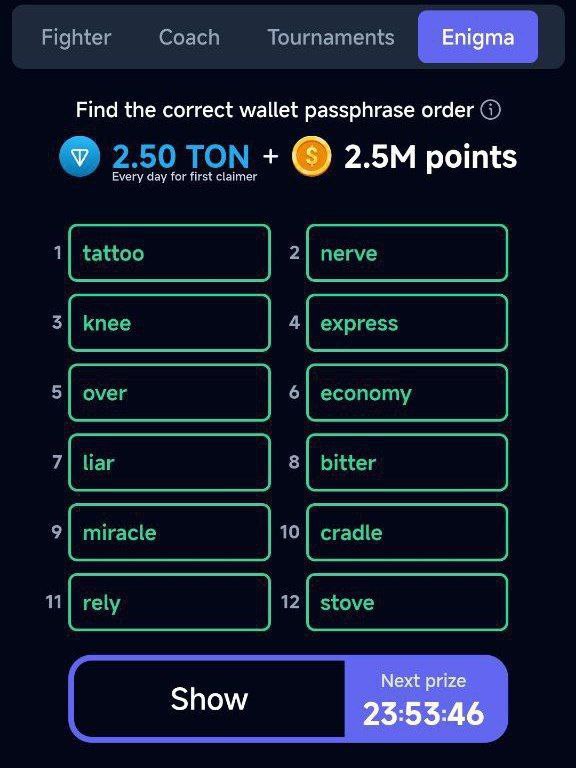 Today's Rocky Rabbit Enigma Answer August 20th
