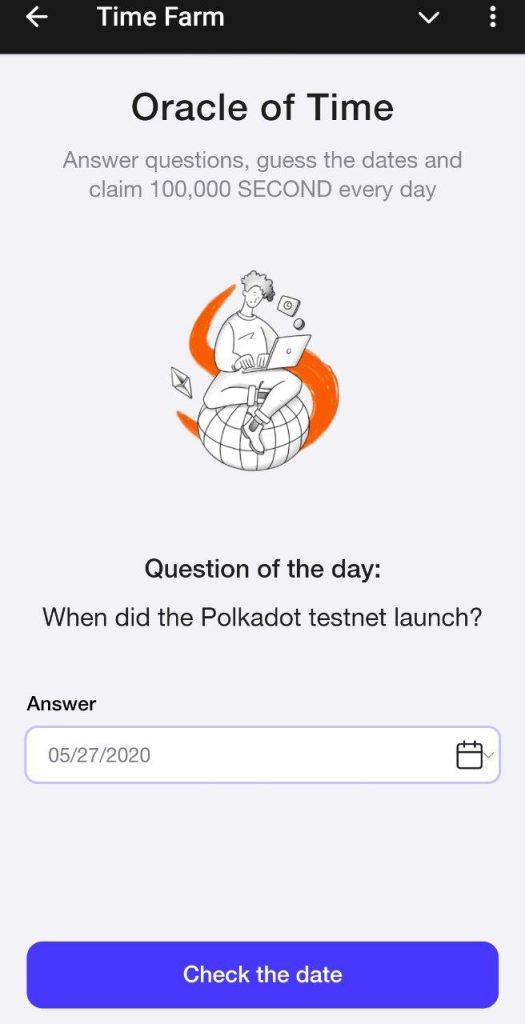 Time Farm Daily Quiz September 8