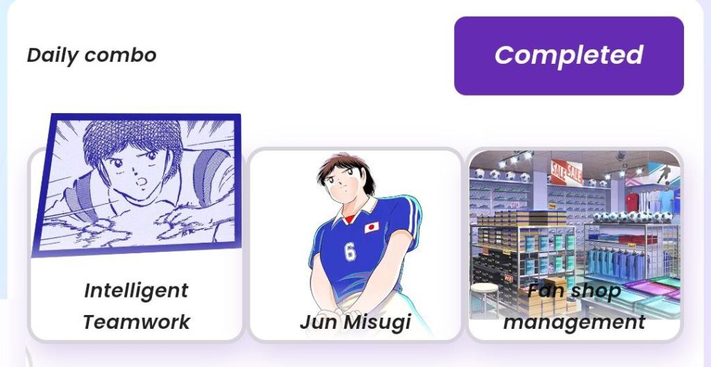 Capitan Tsubasa Rivals Daily Combo October 5