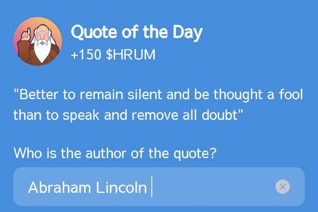 HRUM Quote of the Day October 5