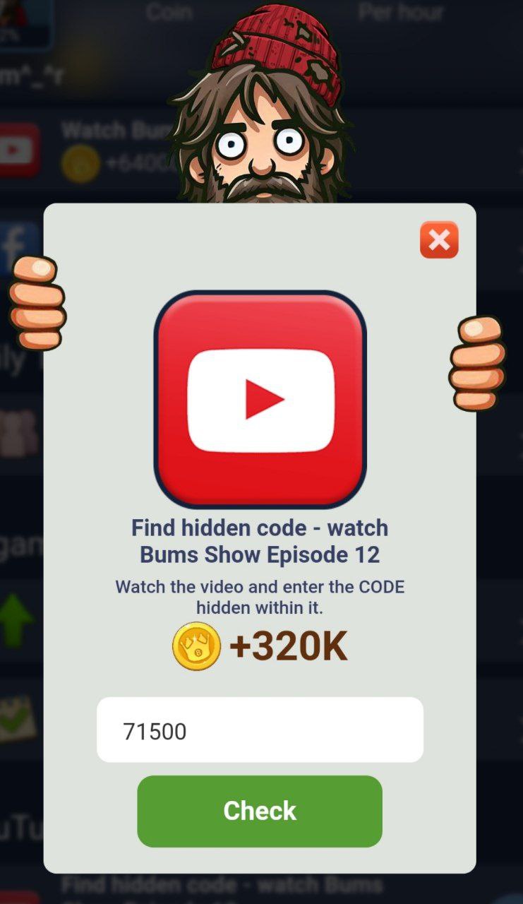 Bum's Show Episode 12

Code: 71500