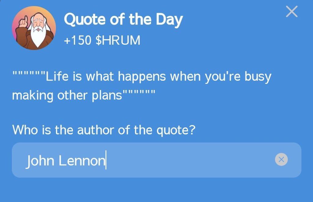 HRUM Quote of the Day October 4