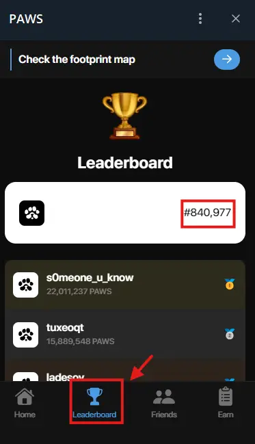 Leaderboard Section