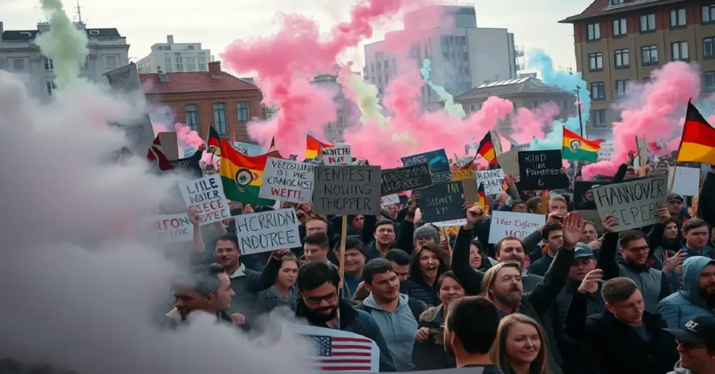 Explosive Protests Erupt in Hannover