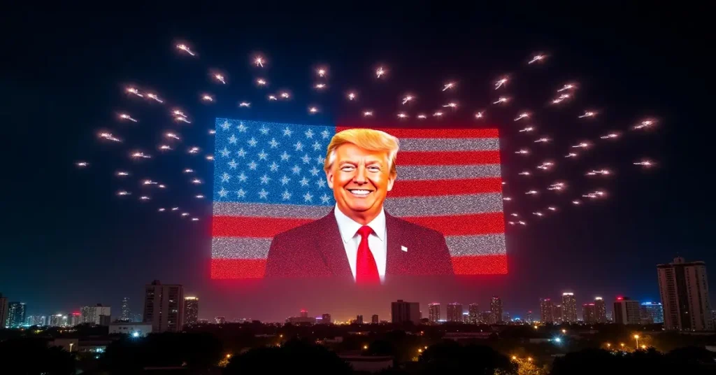 Miami Sky Explodes in Patriotism