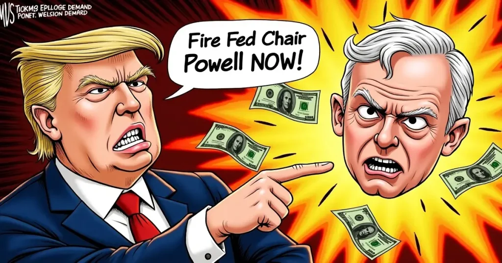 Trump’s Explosive Demand: Fire Fed Chair Powell NOW!