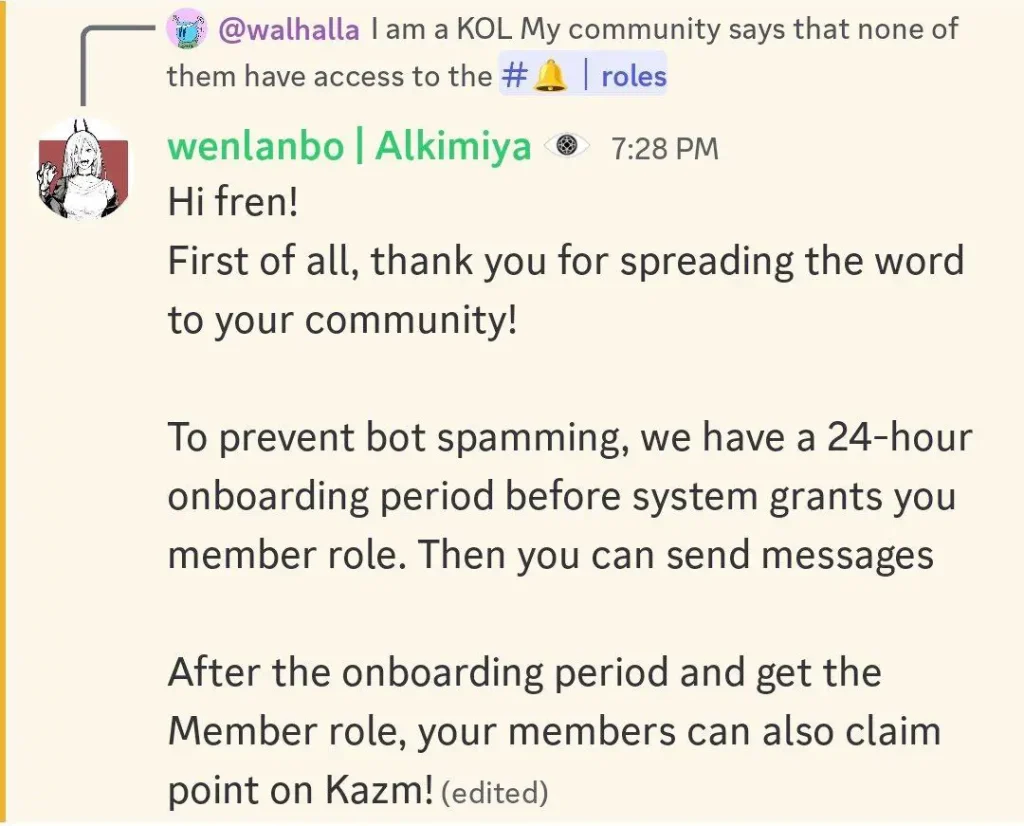 Step 5: Get a role on Alkimiya Discord