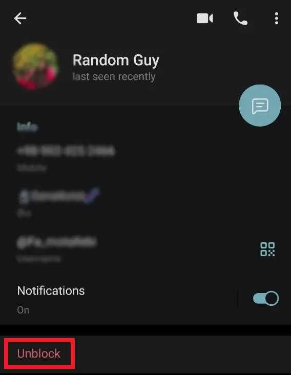How to Unblock a User