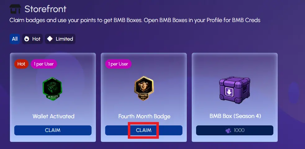 Beamable Network Airdrop Fourth Month Badge