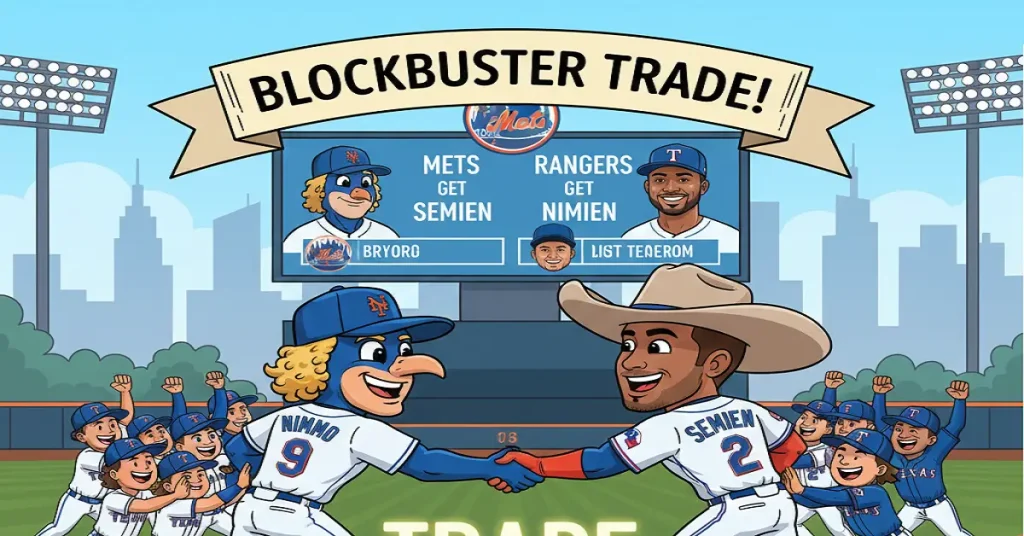 Mets and Rangers Deal to Trade Brandon Nimmo and Marcus Semien