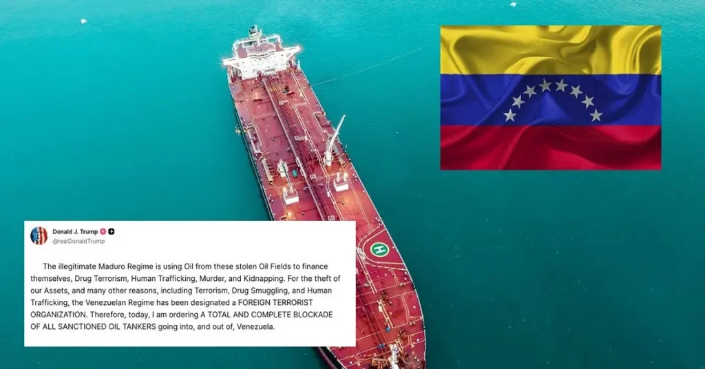 Trump Labels Venezuela a Terror Organization and Orders Blockade of Oil In and Out