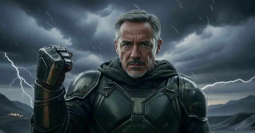 AI generated image of Robert Downey Jr as Dr. Victor von Doom
