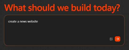 Step 1: Visit the Build Platform and Enter Your Prompt